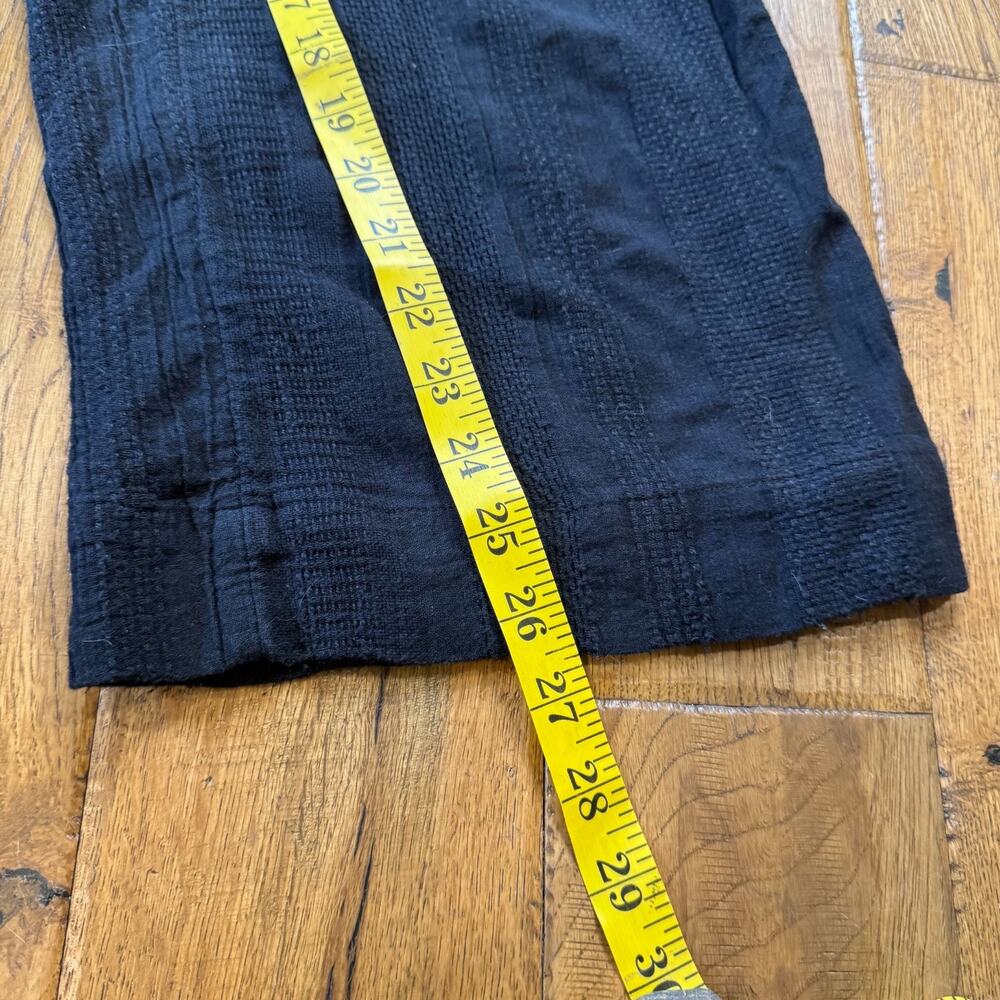 Free People Wide Leg Linen Blend Pants Women's S Beach Coastal Resort Boho Black - Picture 5 of 7
